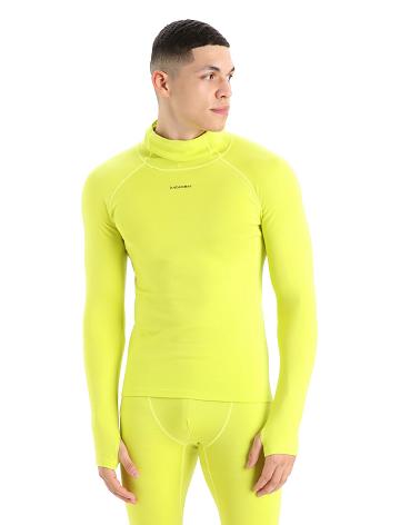 Men's Icebreaker MerinoFine™ Long Sleeve Roll Neck Base Layers Shine | CA 1605VRWD